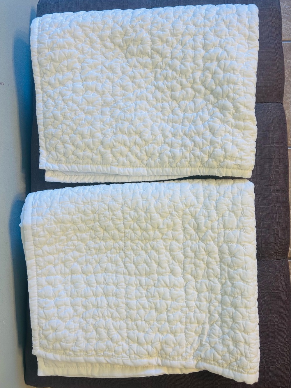 NWT Quince White Organic Cotton Hand Stitched Quilt and Sham Set! - Picture 10 of 12